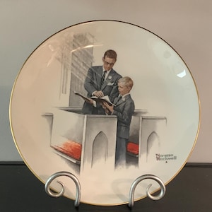 Norman Rockwell Spring &quot;In His Spirit&quot; 1980 Gorham 10.75” Collectors Plate Limited