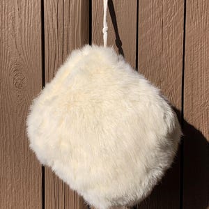 Vintage White Fur Muff | Wedding Muff | Bridal Fur Muff |