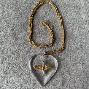 40s Sweet Heart jewelry USAF