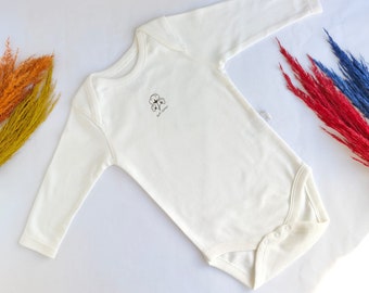 100% Cotton Baby Bodysuit: Newborn Romper, 4 Sizes