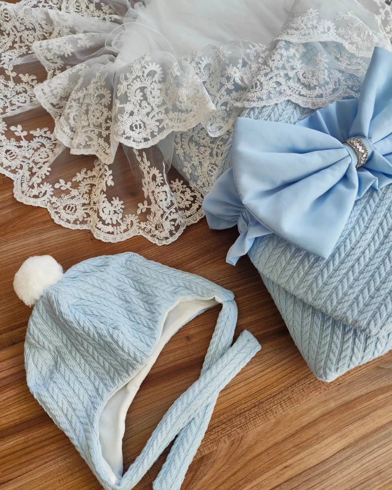 Winter Season Baby Swaddling With Lace and Tulle Stylish Baby Swaddle