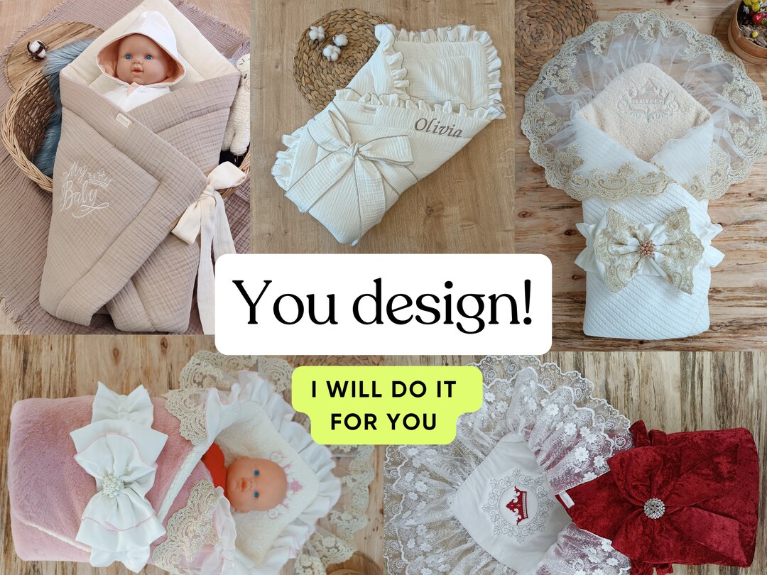 CUSTOMIZED FOR YOU Newborn Baby Swaddle Lace Baby Girl or Boy Swaddle
