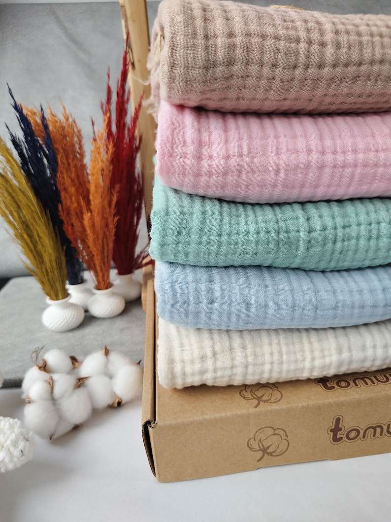 Green Muslin Baby Blanket Personalised Baby Wrap Soft Cotton Baby