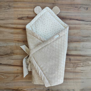 Gepersonaliseerde babyslaapzak Baby Inbakerdeken Baby Ziekenhuis Outfit Baby Wrap Carrier Baby Boy en Girl Gift Lente seizoen Baby Wrap