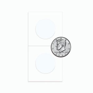50 Pack of Half Dollar Size Coin Flips