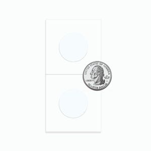50 Pack of Quarter Size Coin Flips