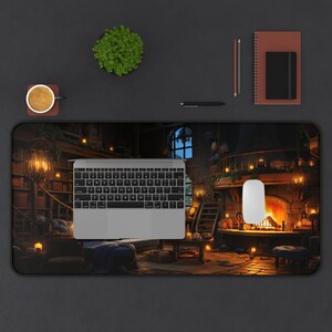 Secret Coven Meeting Dark Academia Aesthetic Desk Decor Gaming Desk