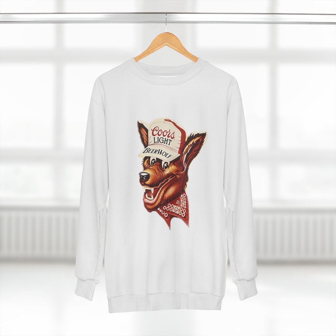 Coors Light Beer Wolf Vintage Hipster Unisex Sweatshirt Etsy
