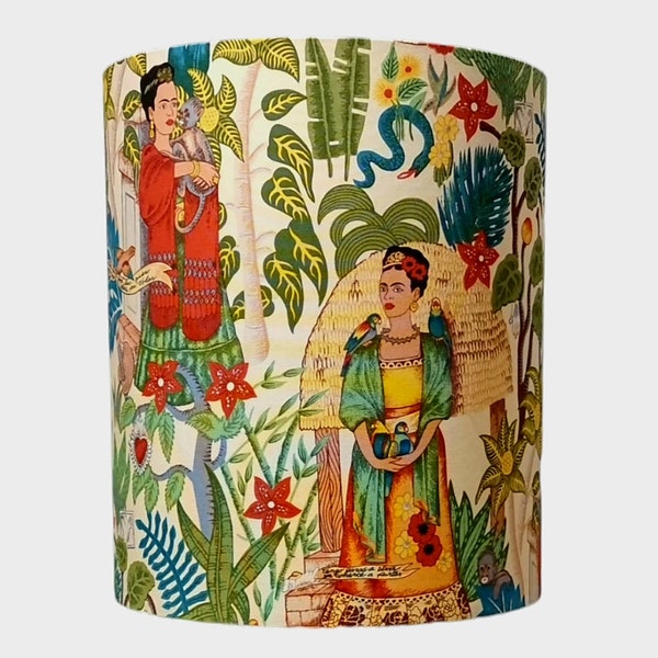 FRIDA KAHLO lampshades * Genuine designer fabric (Now out of production/Limited) * Best quality CANVAS fabric = superb illumination.
