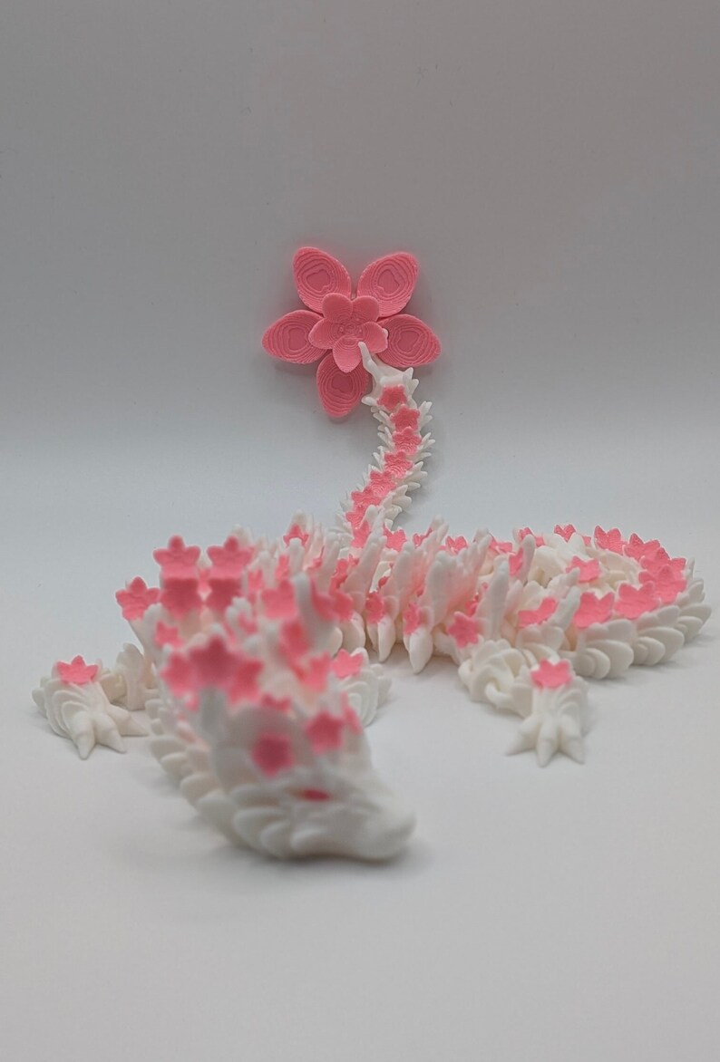 Cherry Blossom Dragon by Cinderwing Flexi Dragon Articulating Fidget ...