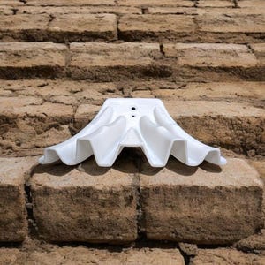 3D Printed Downspout Water Diverter - Neon Orange ABS
