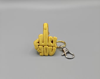 3D Printed F You Keychain: Gag Gift, Stocking Stuffer