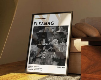 Fleabag TV Show Poster: Black & White Vintage Art (Digital Download)