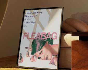 Fleabag TV Show Poster: Abstract Minimalist Art Print (Digital Download)