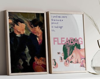 Fleabag Poster: Feminist Quote Minimalist Wall Art (Digital Download)