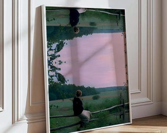 Tarkovsky Mirror Poster – Aesthetic Film Art Print, Andrei Tarkovsky Wall Decor, Vintage Cinematic Landscape Photography