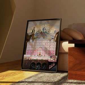 Das Grand Budapest Hotel | Film Poster | Kino Geschenk | Wes Anderson Film | Wanddekoration | Digitaler Download | Hohe Qualität