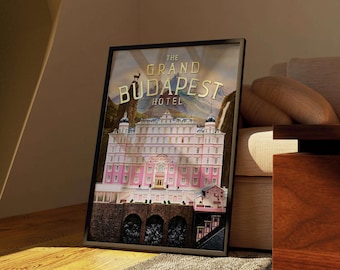 The Grand Budapest Hotel | Movie Poster | Cinema Gift | Wes Anderson Film | Home Wall Decoration | Digital Download | High Quality