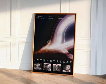 Interstellar Movie Poster: Christopher Nolan Film Art (Digital Download)