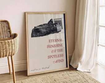 Eternal Sunshine of the Spotless Mind Poster - Minimalist Movie Art, Cinematic Wall Decor, Film Lover Gift, Meet Me in Montauk Print
