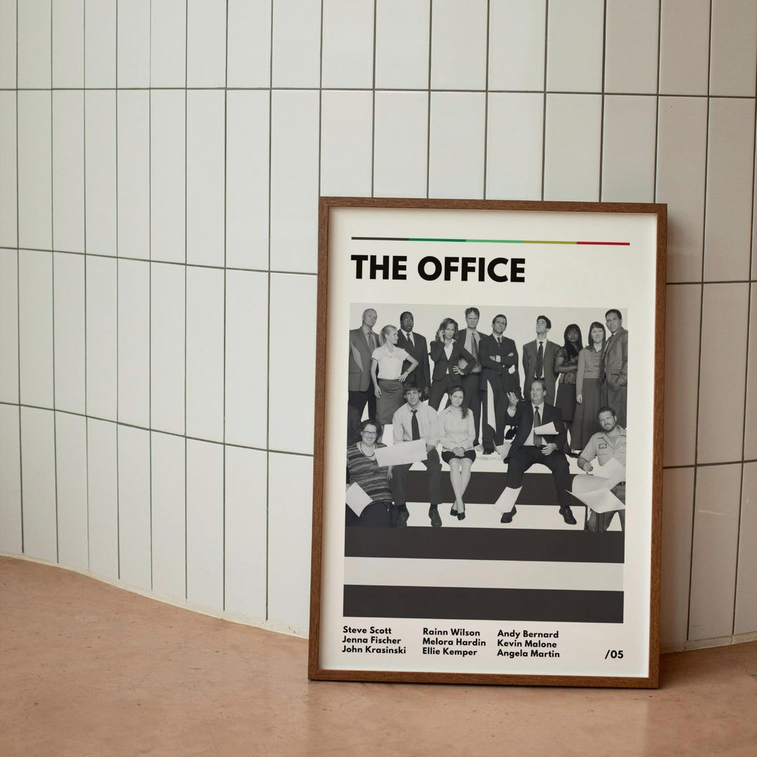 The Office Poster Print, Minimal TV Show Wall Art, Office Decor, Black ...