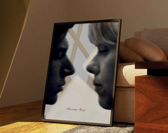 Marriage Story Movie Poster | Minimalist Film Art Print | Adam Driver Scarlett Johansson Wall Decor | Cinephile Gift