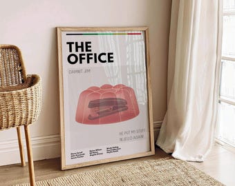 The Office Jello Stapler Poster: Dunder Mifflin TV Show Art (Digital Download)
