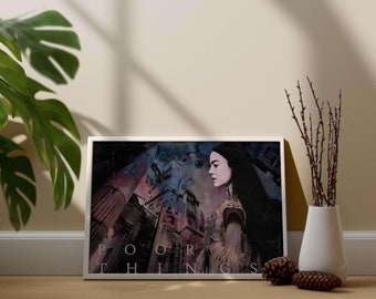 Poor Things Poster | Emma Stone | Modern Movie Art Print |  Aesthetic Poster| Digital Download | High Quality Print | Vintage Wall Art  |