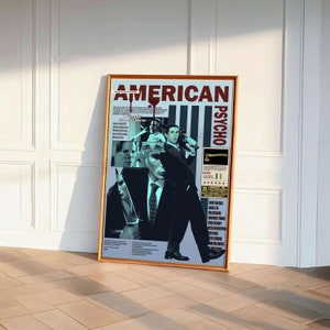 American Psycho Movie Poster: Christian Bale Film Art (Digital Download)