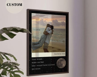 Personalized Couple Photo Poster | Custom Anniversary Gift (Digital Download)