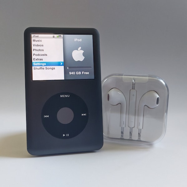 Refurbished iPod Classic 7th Generation - 512GB / 1TB Flash Storage - Extended Battery