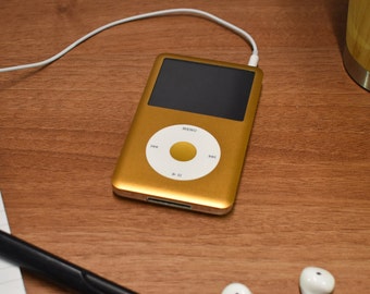 Apple iPod Classic - 第 7/6 世代、パープル + ホワイト + グレー