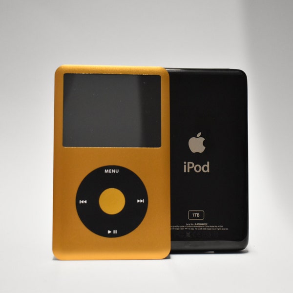 Refurbished iPod Classic 7th Generation Gold - 512GB / 1TB Flash Storage - Extended Battery