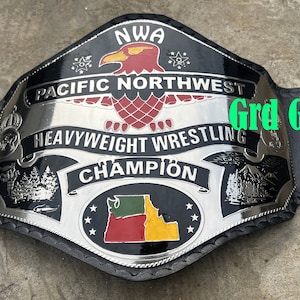 NWA Pacific Northwest Wrestling Championship Belt Adult Size