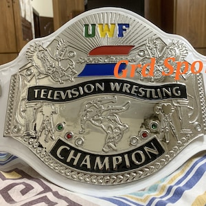 UWF Television Wrestling Federation Championship Belt 4mm Zinc