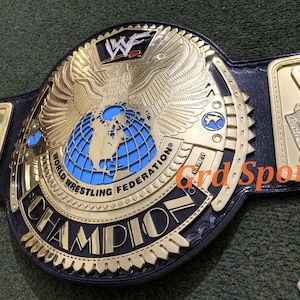CNC HD Scratch Logo Big Eagle Heavyweight Wrestling Championship Belt 4mm Zinc Adult Size
