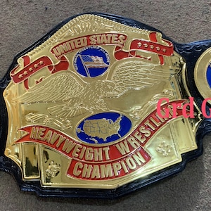 NWA United States Heavyweight Championship Belt 4mm Zinc