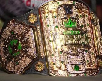 New Crown Jewel Heavyweight Wrestling Championship Belt 4mm Zinc