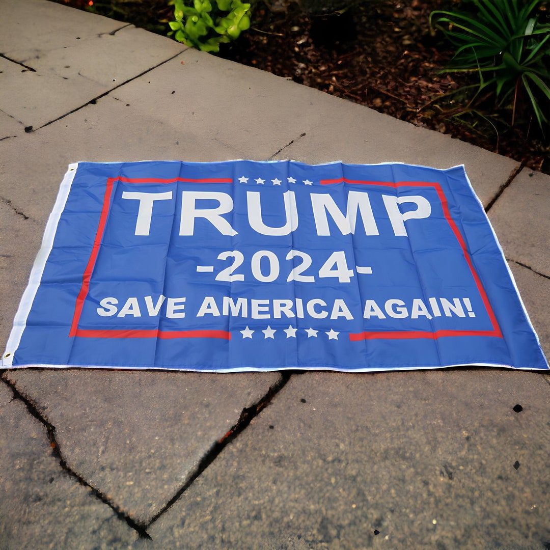 Trump 2024 Campaign Flag Polyester Printed Trump Flag Keep Etsy