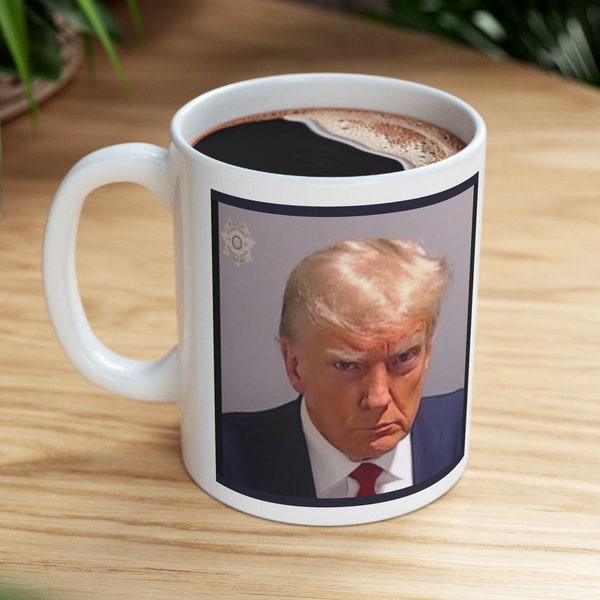 Trump Mug Shot Mug Etsy
