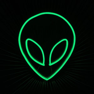 Led Alien LED Sign | Alien Neon Sign | Lumoonosity Alien Neon Sign | space Wall Decoration | Neon sign space | Neon Light Space Art