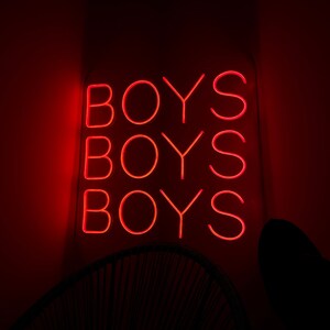 Boys Boys Boys Neon Sign | Boys Neon Sign | Nightclub Wall Led Decor ...