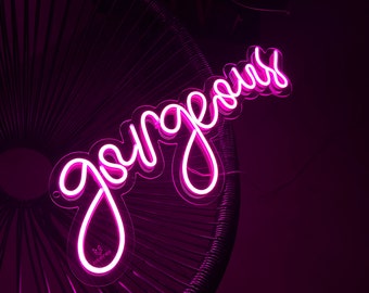 Gorgeous Neon Sign | Night Lights Neon Signs Gorgeous | Gorgeous decoration |  |  Neon Wall Light  |  Bedroom light decoration
