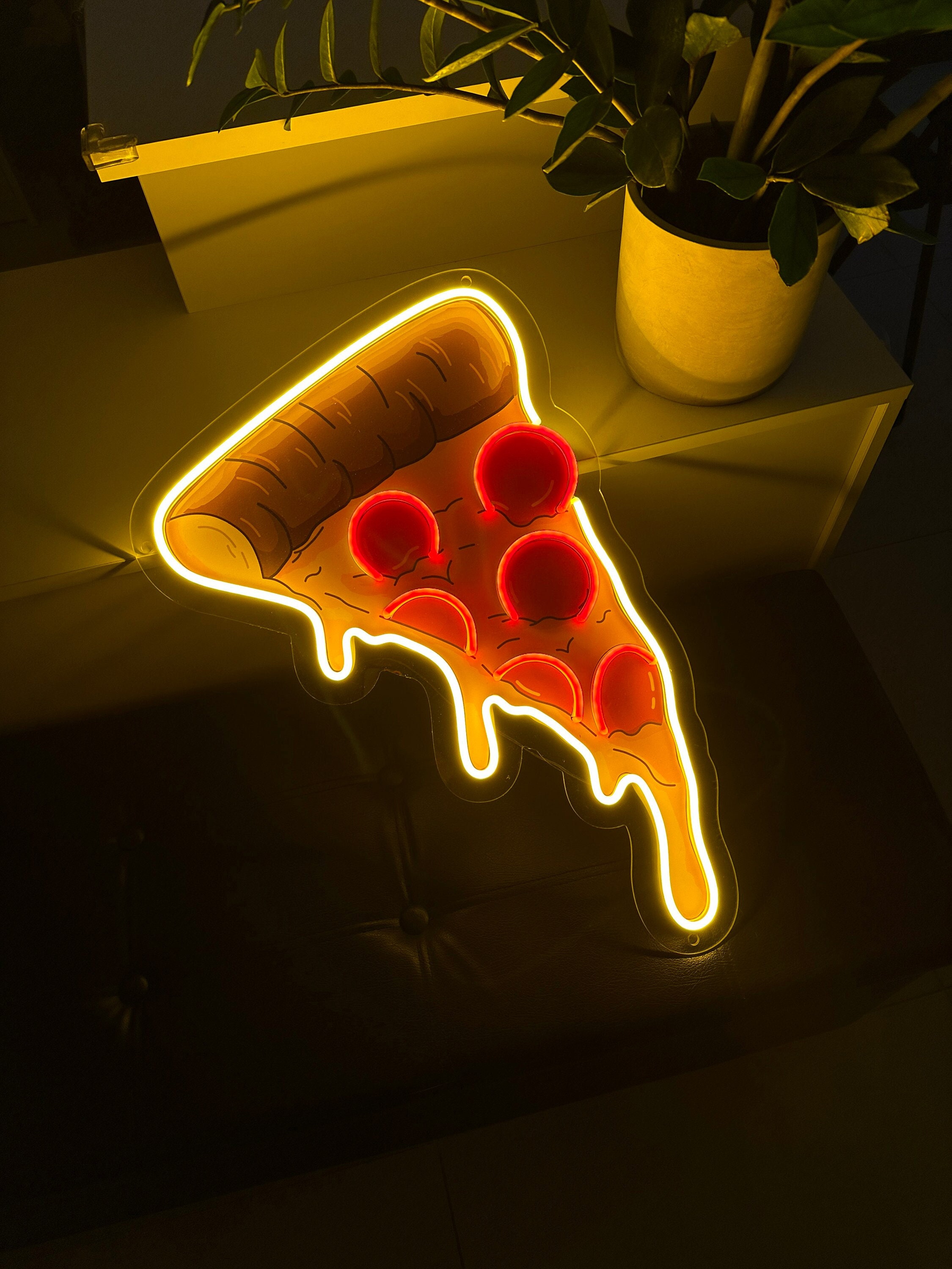 Light up sale pizza sign