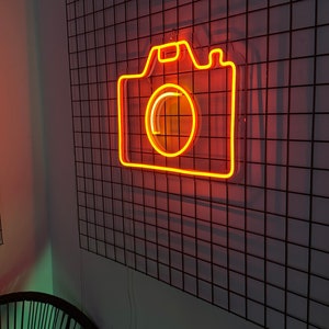 Camera Neon Sign | Camera Led Sign | Led Light Bedroom Home Wall Decor ...