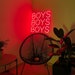 Boys Boys Boys Neon Sign | Boys Neon Sign | Nightclub Wall Led Decor ...