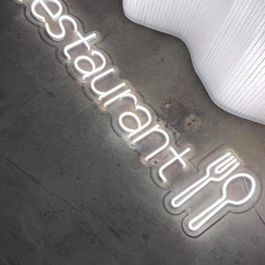 Neon Restaurant Sign | Custom Neon Sign For Restaurant | LED Restaurant Sign | Neon Light| Neon Open Cafe Sign | Small Business Signage