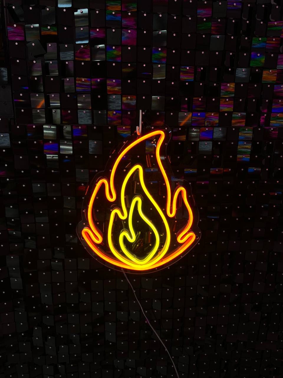 Fire LED Neon Sign | Flame Neon Wall Art | Fire Neon Sign | Fire Led ...