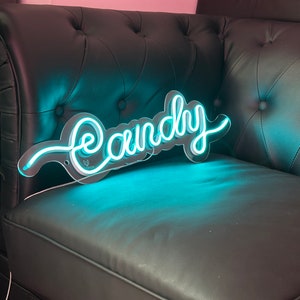 Candy Neon Sign | Decor Candy Kids Room | Custom Candy Shop LED | Neon ...