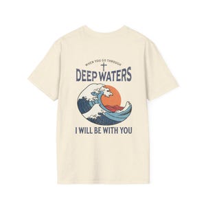 Christian Graphic Tee | Deep Waters Wave Verse T-Shirt